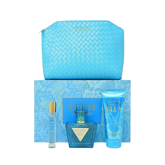 Guess Seductive Blue EDT (L) 75ml + EDT 15ml + BL 100ml + Pouch