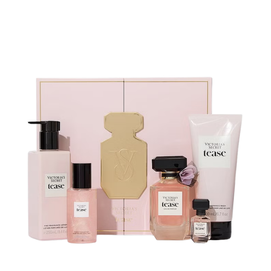 Victoria`s Secret Tease EDP (L) 100ml + EDP 7.5ML + BODY CREAM 113gm + BODY WASH 200ML + LOTION 250ML