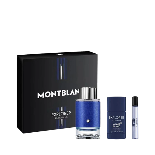Mont Blanc Explorer Ultra Blue (M) EDP 100ml + EDP 7.5ml + Deo Stick 75ml